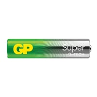 Alkalické batérie GP Super AAA LR03 1,5V - 4 ks v balení, technológia G-TECH s dlhou životnosťou 6