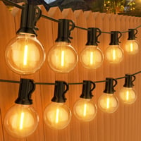 GPATIO LED svjetlosni niz za vanjsku upotrebu 45 m, 75+2 tople bijele G40 žarulje, IP45 vodootporan, dekoracija za vrt, terasu, vjenčanja i zabave 1