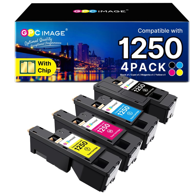 Toner compatibil GPC Image Dell 1250c - pachet de 4 bucăți (negru, cyan, galben, magenta)
