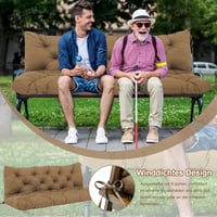 GPCHZM Vodeodolný podsedák na hojdačku s operadlom – 180 cm, hrúbka 12,5 cm, na záhradnú hojdačku, terasu a verandu 4