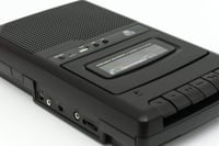 Kazetový magnetofón GPO CRS132B s externým mikrofónom a funkciou nahrávania na USB 5