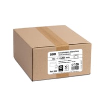 Plicuri autoadezive GPV 500 buc. - Format DL (110x220 mm), Fără fereastră, Alb, 80 g/m2, Certificat PEFC 2