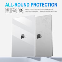 GPXIIZ Ochranné puzdro na MacBook Air 13" M1 2021 2020 2019 2018, krištáľovo čisté, priehľadné, ultratenké pevné puzdro pre modely A2337 A2179 A1932 13" 6