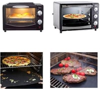 GQC Grillező Alátét Szett - 6 db Újrahasználható Sütőlap Gázgrillhez, PFOA-mentes, 40x30 cm, Tapadásmentes Grillpapír Húshoz, Halhoz, Zöldsé 3