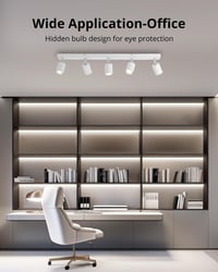 Gr4tec 5 állítható LED spotlámpa matt fehér mennyezeti lámpa GU10 6W 4000K 550 lm 5 db izzóval k 6