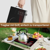 GRACEALL 2200W Infravörös Elektromos Főzőlap Hordozható Kompakt Konyhai Kemping 7