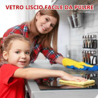 Plită vitroceramică cu touch GRACEALL, 2 zone de gătit, 3000 W, 30 cm, Domino, încorporabilă sau de sine stătătoare, temporizator, menținere la cald, blocare pentru copii, TouchBT1 7