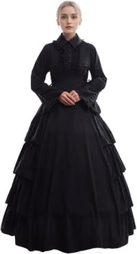 GRACEART Gótikus Victorian Reneszánsz Maxi Ruha Jelmez Női M 1