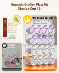 Gracenal 2 szintes palacktartó szekrénybe, konyhai szervezőrendszer 1,2L palackokhoz 3