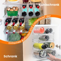 Gracenal 4 szintes palacktartó szekrénybe és hűtőbe, Stanley pohár organizer 1,2L palackokhoz 7