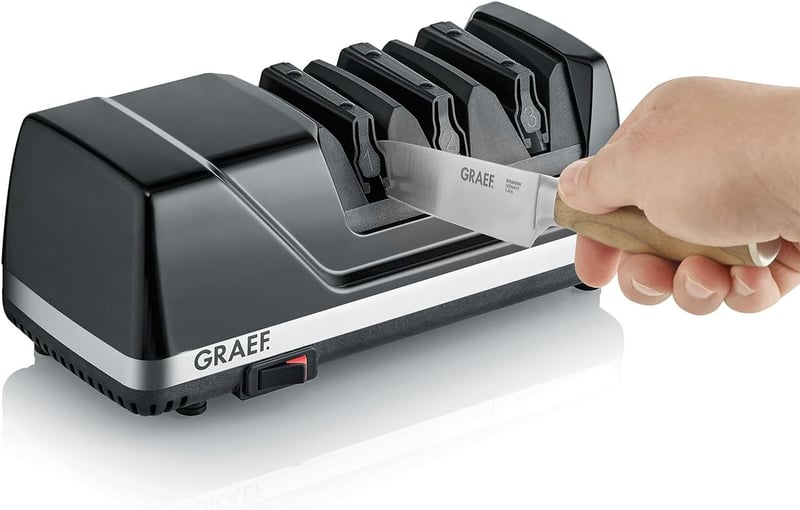 Graef CX125DE Knife Sharpener, 75, Diamond Discs, Black
