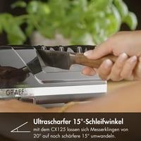 Graef CX125DE Knife Sharpener, 75, Diamond Discs, Black 3