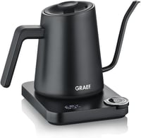 GRAEF GK502 Gooseneck Vízforraló Hőmérsékletes Kijelzővel és Időzítővel 900ml Fekete 1