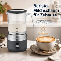 GRAEF MS802EU Električni pjenjač mlijeka – 500 ml, pjena vrhunske kvalitete, uklonjivi stakleni vrč, 5 programa, zaslon na dodir, crni 2