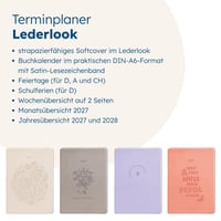 Grafik-Werkstatt Plánovač 2027 A6, mätovo zelený, vzhľad kože 6