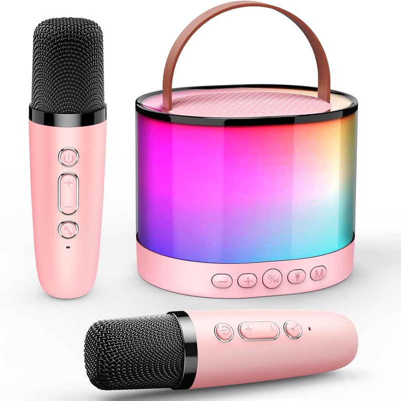 Gralal Karaoke Gép 2 Bluetooth Mikrofonnal Gyerekeknek 3-12 Év