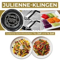 Gramercy Kitchen Company mandolina za rezanje povrća s 12 debljina reza, crna 4