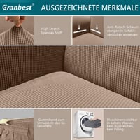 Granbest Jacquard Rugalmas Kanapévédő Takaró Kutyáknak és Háziállatoknak 3