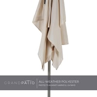 Grand patio Téglalap Erkély Napernyő UV Védelemmel 183x134cm Bézs 6