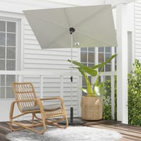Grand patio Téglalap Erkély Napernyő UV Védelemmel 183x134cm Bézs 2