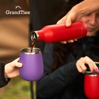 Izolovaný hrnček na kávu GrandTies s uchom – posuvné viečko, 473 ml, termohrnček v tvare pohára na víno, dvojstenná vákuová nehrdzavejúca oceľ, na teplé aj studené nápoje 7