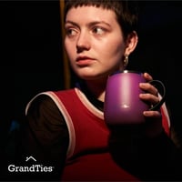 Izolovaný hrnček na kávu GrandTies s uchom – posuvné viečko, 473 ml, termohrnček v tvare pohára na víno, dvojstenná vákuová nehrdzavejúca oceľ, na teplé aj studené nápoje 6