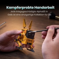 GravaStar Alpha 65W Robot GaN USB-C Töltő - 3 Portos Gyorstöltő iPhone, MacBook, Steam Deck Készülékekhez - Sárga Mecha Dizájn 5