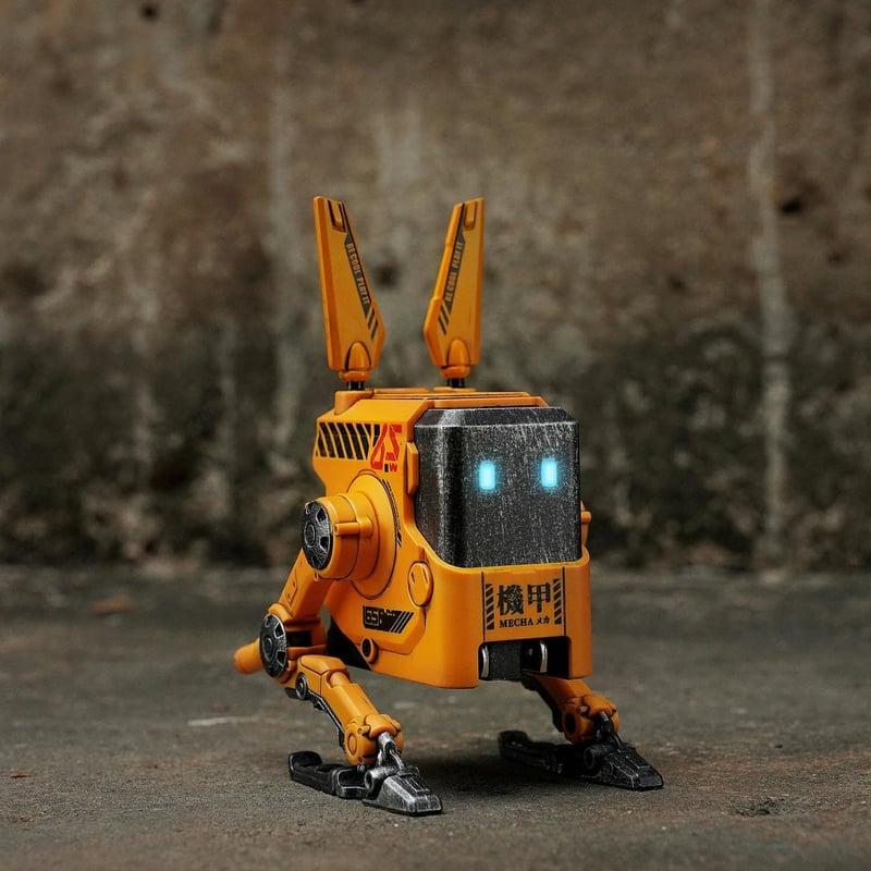 GravaStar Alpha 65W Robot GaN USB-C Töltő - 3 Portos Gyorstöltő iPhone, MacBook, Steam Deck Készülékekhez - Sárga Mecha Dizájn