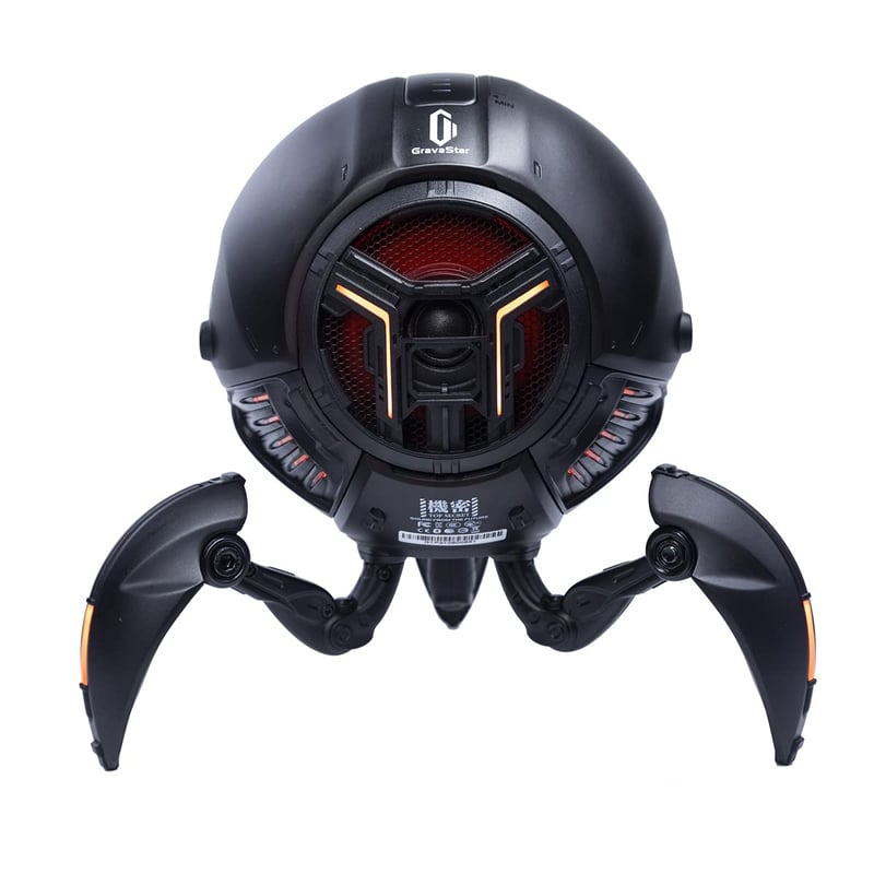 GravaStar Mars Pro Aurochs Bluetooth Zvučnik - Sci-Fi Dizajn, 15 Sati Trajanja Baterije, 20W Stereo Zvuk, Šarene LED Diode, TWS Tehnologija