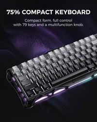 GravaStar Mercury K1 75% Mechanikus Gaming Billentyűzet Alumínium Exoskeleton RGB 4