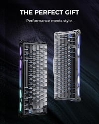 GravaStar Mercury K1 75% Mechanikus Gaming Billentyűzet Alumínium Exoskeleton RGB 8