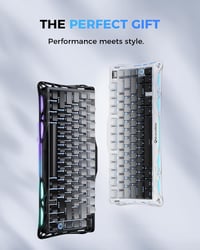 GravaStar Mercury K1 75% Mechanikus Gaming Billentyűzet Alumínium Exoskeleton RGB 8