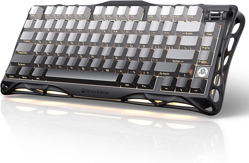 GravaStar Mercury K1 75% Mechanikus Gaming Billentyűzet Alumínium Exoskeleton RGB