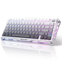 Bezdrôtová mechanická herná klávesnica GravaStar Mercury K1 75 %, RGB – gradientná biela 1