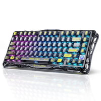 GravaStar Mercury K1 Lite 75% mehanička gaming tipkovnica, RGB, bežična - prozirna crna 1