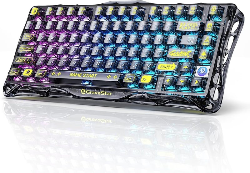GravaStar Mercury K1 Lite 75% Wireless Gaming Billentyűzet RGB Háttérvilágítással