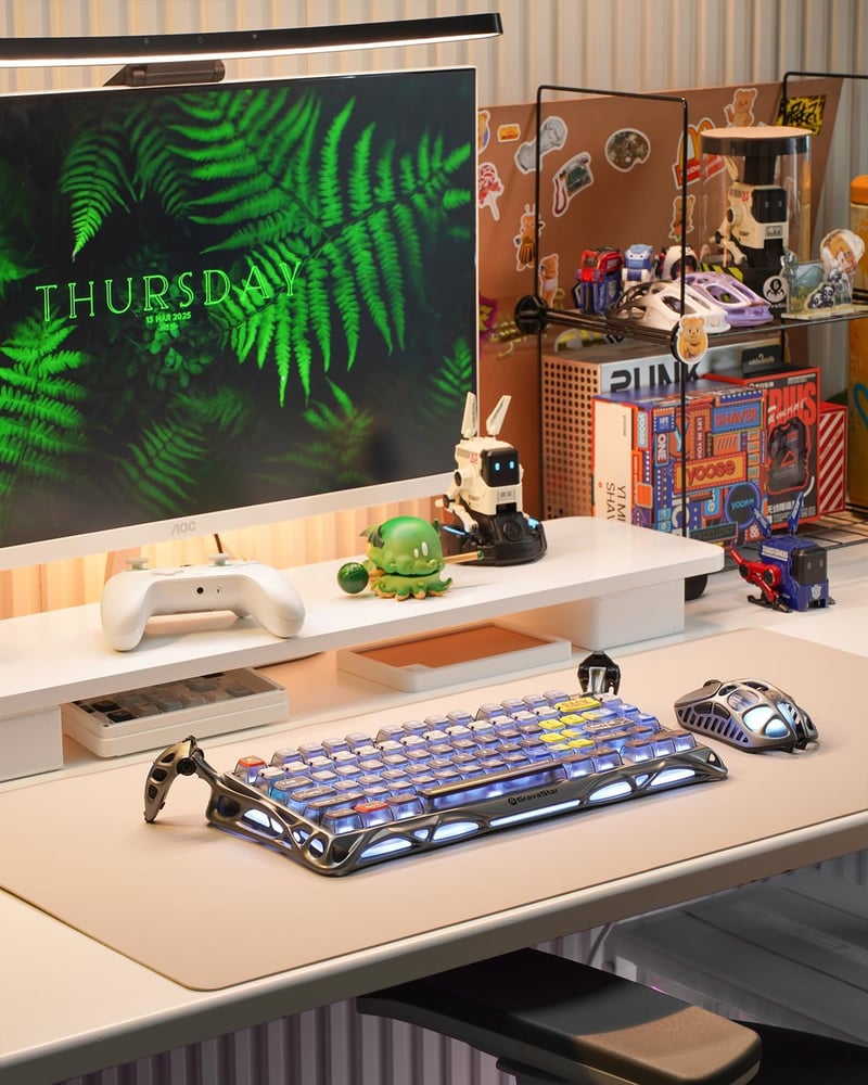 GravaStar Mercury K1 Pro Wireless Gaming Billentyűzet, 75% Alumínium, Mechanikus