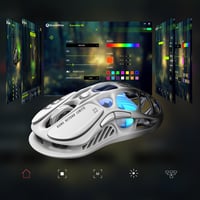 GravaStar Mercury M1 Pro Wireless Gaming Egér 26000 DPI, Ultralight 88g, RGB 3