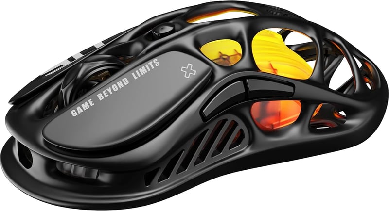 GravaStar Mercury M2 Vezeték Nélküli Gamer Egér - 26000 DPI PAW3395 Szenzor, 79g Ultrakönnyű, 5 RGB Mód, Programozható Gombok, 3 Csatlakozás