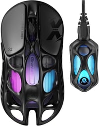 GravaStar Mercury X Pro 49g Wireless Gaming Egér 32000 DPI PAW3950 8000Hz RGB 1