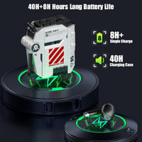 GravaStar Sirius P5 Bluetooth Fülhallgató - Cserélhető Mecha Töltőtokkal, 40 Órás Üzemidő, IPX4 Vízállóság, 12mm Meghajtók, Sci-Fi Dizájn 5