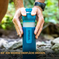 Sticlă cu filtru de apă GRAYL UltraPress 473 ml - Pentru drumeții, camping și călătorii, sticlă filtrantă, Forest Blue 4
