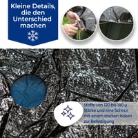 Zimná krycia plachta na bazén Gre CIPROV911 pre oválne bazény 915x470 cm, hrúbka 120 g/m², čierna farba 7