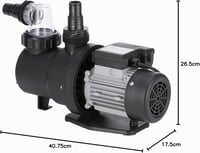 Gre filtarska pumpa 600 W, kapacitet 65 m³/h, promjer 500 mm, 3/4 KS, samousisna pumpa za bazen, crna 8