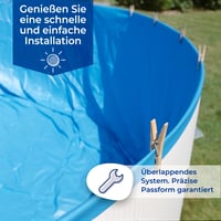Gre FSP350 okrugla bazenska folija, promjer 350 cm, visina 90 cm, plava PVC bazenska folija 6