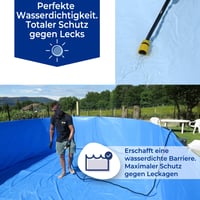 Vodotesná PVC fólia do oválneho bazéna Gre 500x300x120 cm, modrá, s upevnením 3