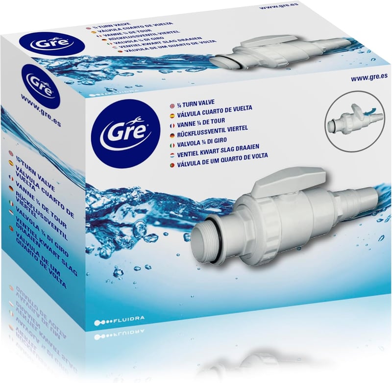 Gre Skimmer Szelep 18x10x10 cm Negyedfordulat Csatlakozó - Quarter Turn Valve