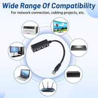 Greacesrio RJ45 Splitter 1 Apa 3 Anya Ethernet Elosztó Cat5e Cat6 Cat7 4