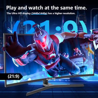 Great Voell 34" ívelt ultrawide gaming monitor - UWQHD 3440x1440, 165Hz, 1500R 2