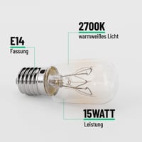 Greate Žiarovka do chladničky 15 W E14 2700 K teplá biela 90 lúmenov T22 kapsula 2 ks – Šijací stroj, odsávač pár, soľná lampa, mraznička 5